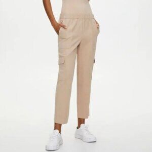 Babaton/Aritzia High Rise Cargo Pants with Stretchy Waist - Size 00 in Beige/Tan